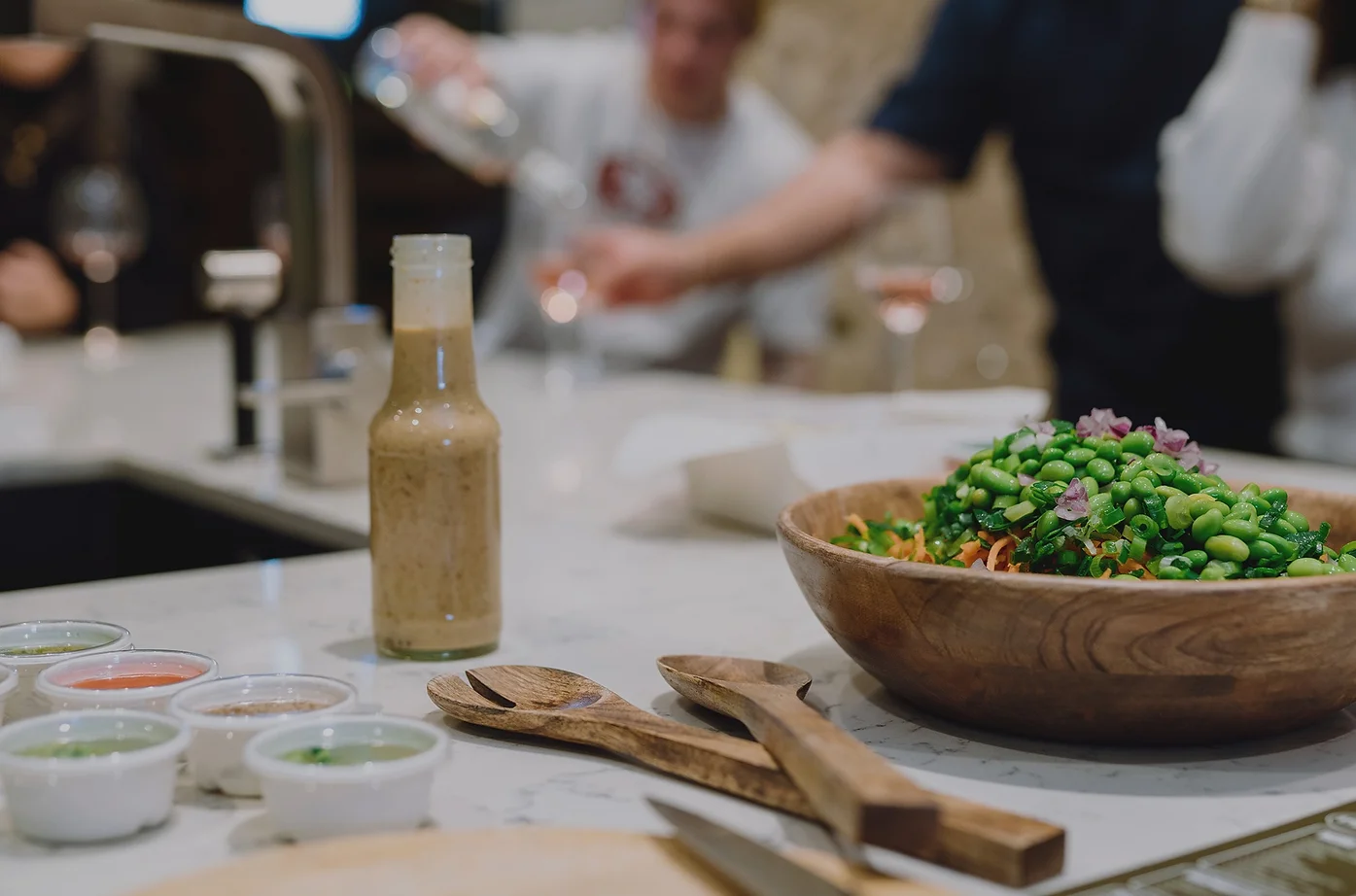 Ingredients of the Moana Meal Kit on a dinner table
